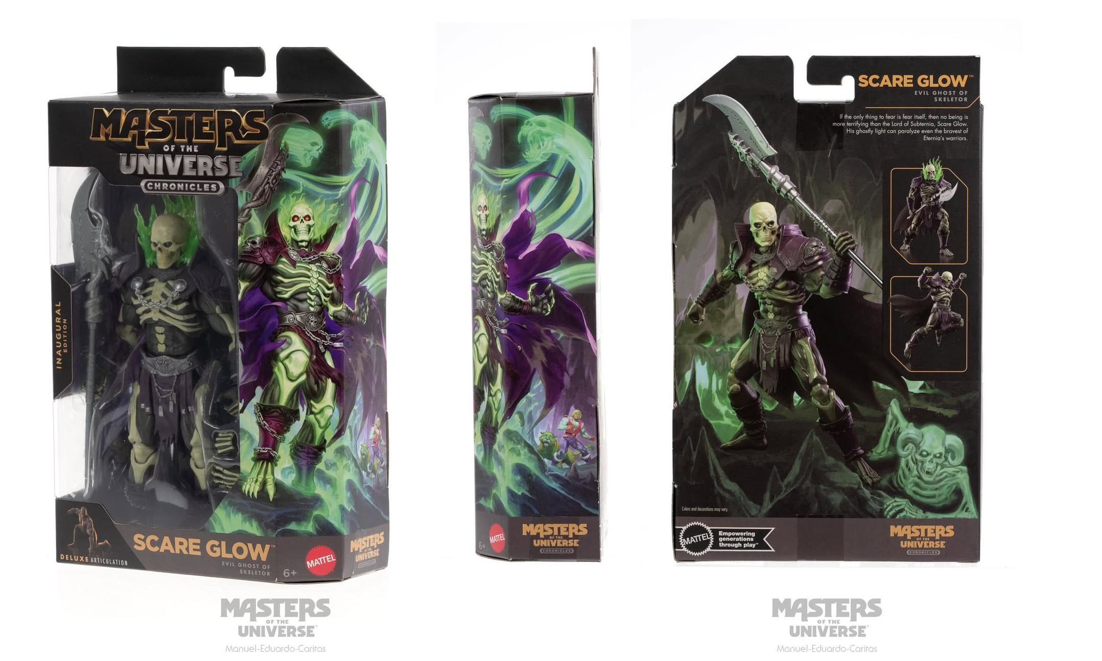 Masters of the Universe: Chronicles – Scare Glow 6” Inaugural Edition Svelato il Packaging Ufficiale