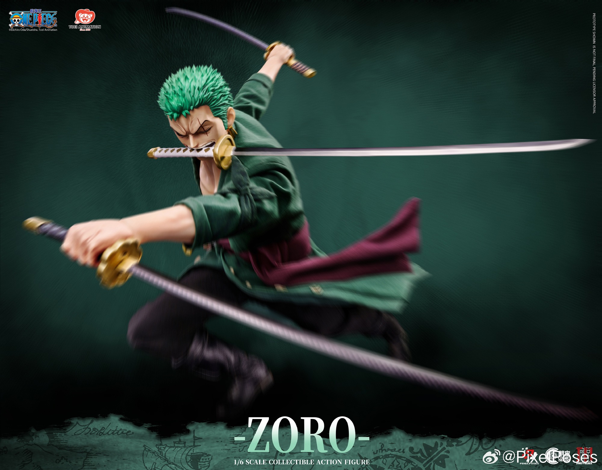 Roronoa Zoro Platinum Silicone Action Figure